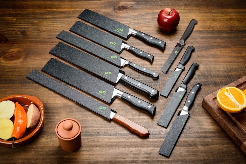 EVERPRIDE Chef Knife Sheath Set (10-Piece Set) Universal Blade Edge Cover Guards for Chefâ€™s and Kitchen Knives â€“ Durable, BPA-Free, Felt Lined, Sturdy ABS Plastic â€“ Knives Not Included - Image 3